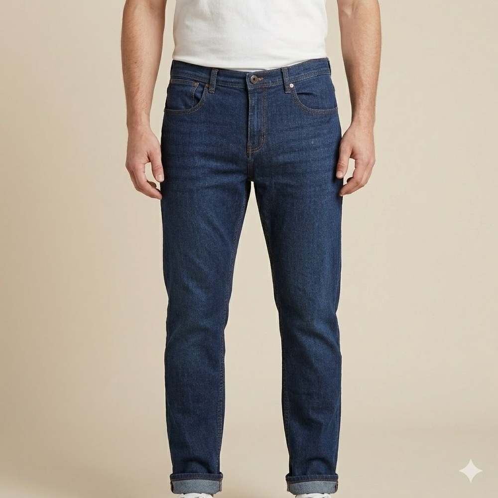 Six Lincoln Slim Fit Jeans‎ Medium Wash Denim New York 38x32
